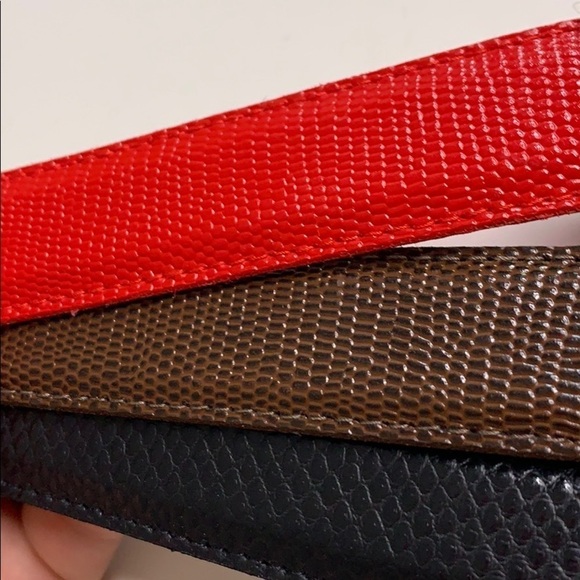 Vintage set 3 Mary McFadden Designer Belts removable buckles bundle xl - Picture 9 of 10